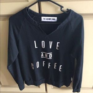 The Laundry Room love & coffee sweatshirt